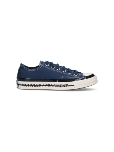 Shop Moncler Genius X Converse "7 Frgmt" Sneakers In Blu