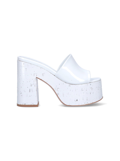 Shop Haus Of Honey 'lacquer Doll' Sandals In Bianco