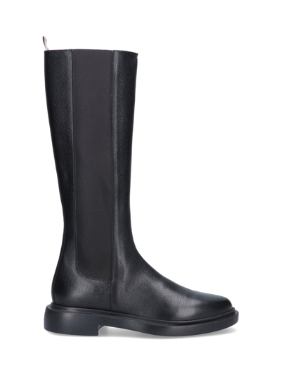 Shop Thom Browne 'chelsea' High Boot In Nero