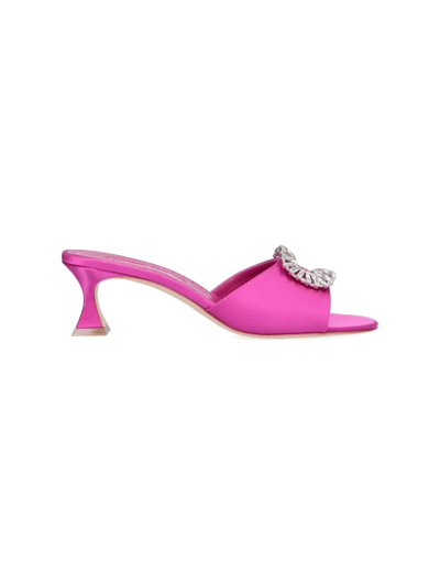 Shop Manolo Blahnik 'laalita' Sandals In Rosa