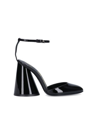 Shop Attico 'luz' Sandals In Nero