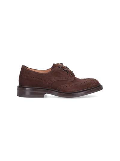 Shop Tricker's 'bourton' Derby Shoes In Marrone