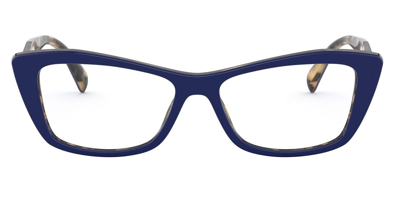 Shop Prada Demo Cat Eye Ladies Eyeglasses Pr 15xv 05c1o1 53 In Blue