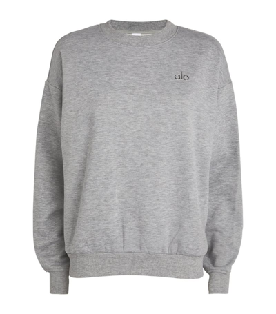 Shop Alo Yoga Accolade Sweatshirt In Grey