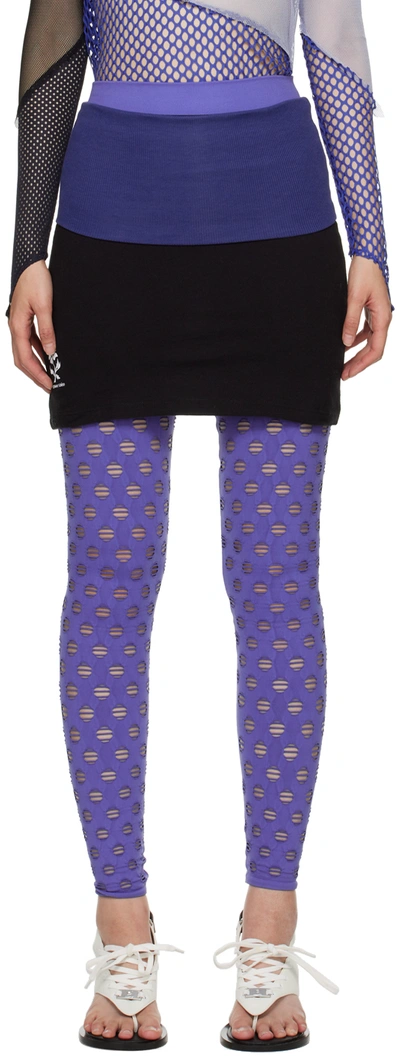 Maisie Wilen Black Pop Miniskirt In Blkmid Black Midnigh