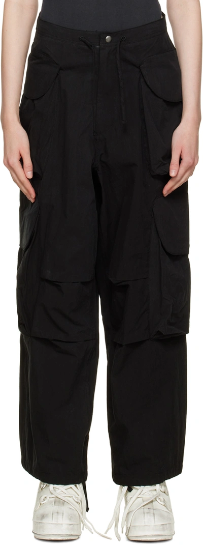 Entire Studios Black Gocar Trousers In Onyx | ModeSens