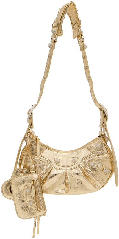 Balenciaga Gold Xs 'le Cagole' Bag In 8006 Light Gold | ModeSens