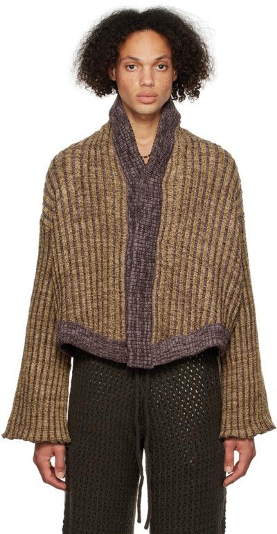 Shop Isa Boulder Ssense Exclusive Brown Reversible Survival Sweater