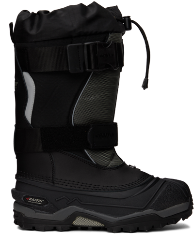 Shop Baffin Black Selkirk Boots In W01 Pewter