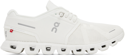 Shop On White Cloud 5 Sneakers In All White