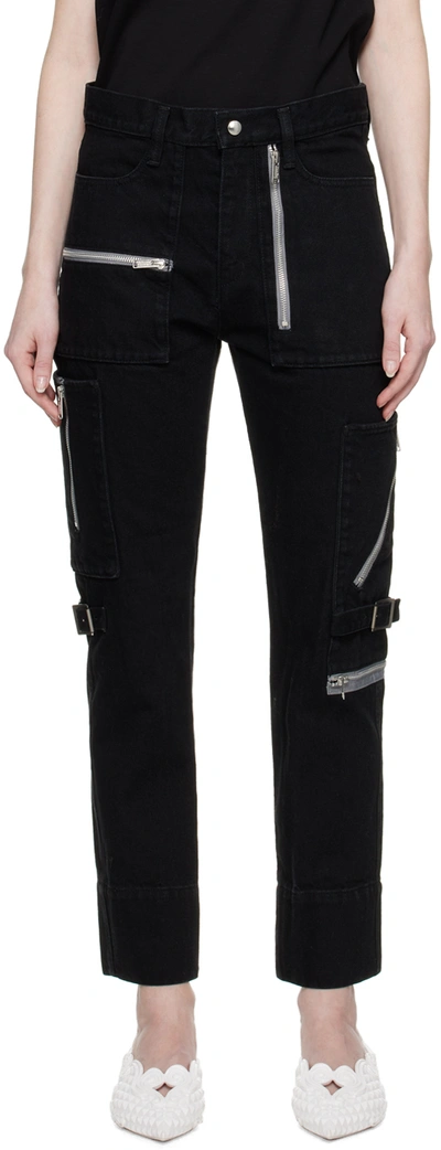 Shop Undercover Black Zipper Jeans