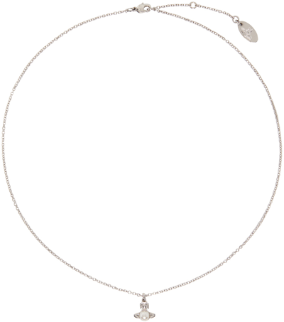 Shop Vivienne Westwood Silver Balbina Necklace In P118