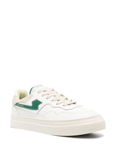 Stepney Workers Club Pearl S-strike Suede Trainers In White