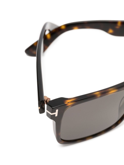 Tom Ford Square-frame Tortoiseshell Sunglasses In Brown