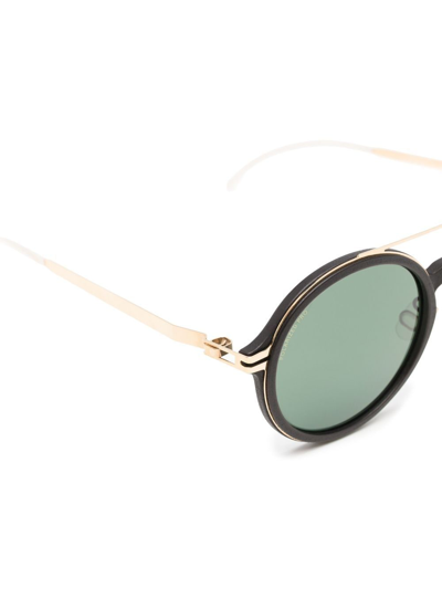 Shop Mykita Round-frame Glasses In Black