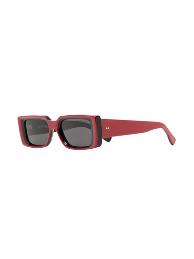 Cutler And Gross Acetate Glasses Red Sunglasses In Brown