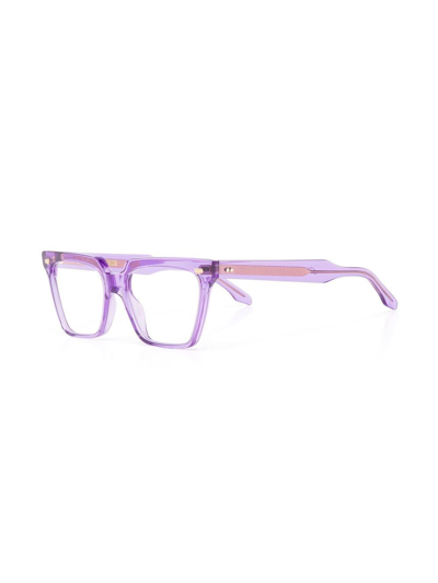 Cutler And Gross 1346-08 56mm Classic Purple Crystal Acetate Optical Glasses In Purple