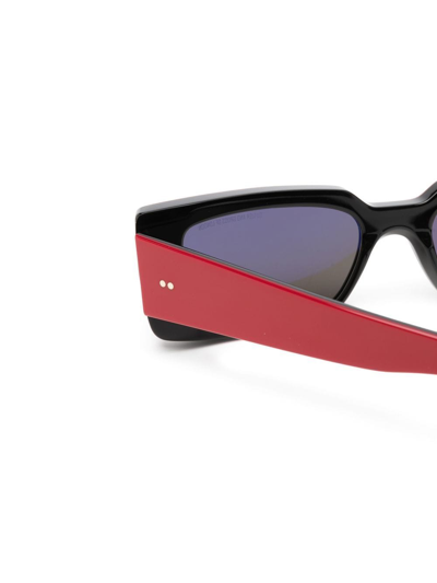 Cutler And Gross Acetate Glasses Red Sunglasses In Brown