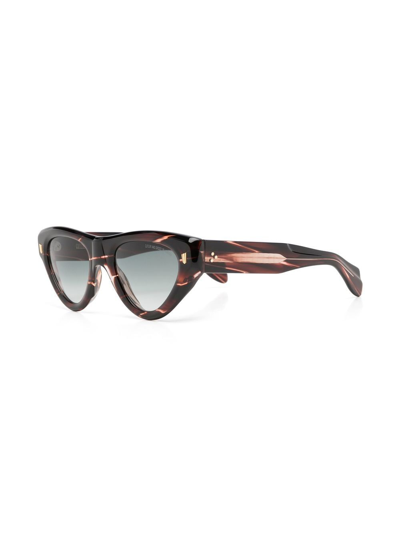 Shop Cutler And Gross Cat-eye Tortoiseshell Sunglasses In Brown