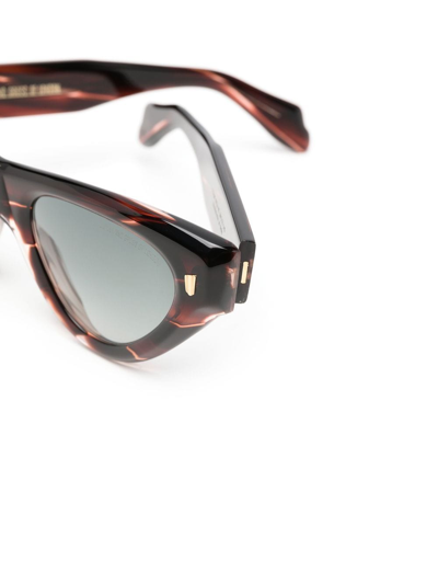Shop Cutler And Gross Cat-eye Tortoiseshell Sunglasses In Brown
