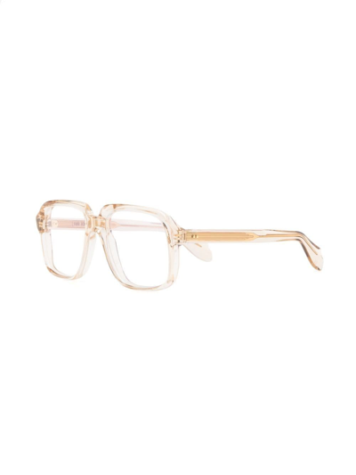 Shop Cutler And Gross 1397 Square-frame Glasses In Neutrals