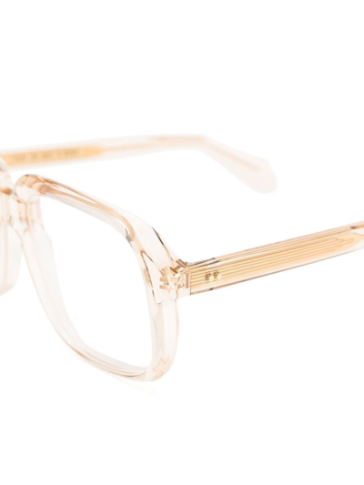 Shop Cutler And Gross 1397 Square-frame Glasses In Neutrals