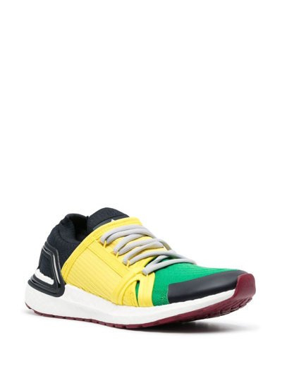 Shop Adidas By Stella Mccartney Colour-block Running Sneakers In Yellow