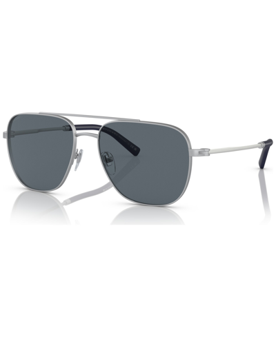 Shop Bvlgari Men's Sunglasses, Bv505958-x In Matte Silver Tone