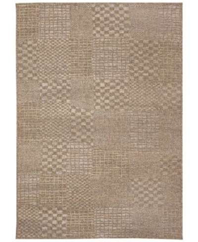 Liora Manne Orly Patchwork Area Rug In Beige