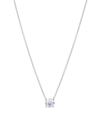Eliot Danori Rhodium Plated Large Necklace, Created For Macy's In Rhodium Plated