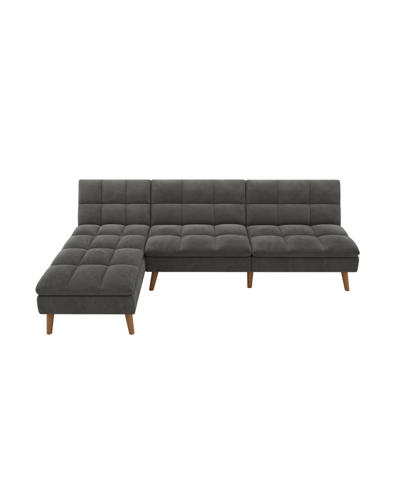 Shop Gold Sparrow Bovey Convertible Sofa Bed Sectional In Smoke