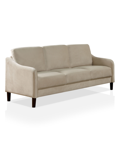 Shop Furniture Of America Imani Sloped Arm Sofa In Beige