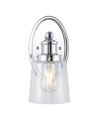 Shop Jonathan Y Beverly 1-light Glass Classic Cottage Led Vanity Light In Silver-tone