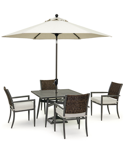 Shop Agio Lansdale 5-pc. Outdoor Dining Set In Oyster