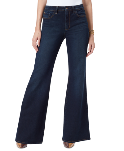 Shop Sam Edelman Women's Bay High Rise Flared-leg Trouser Jeans In Faultless