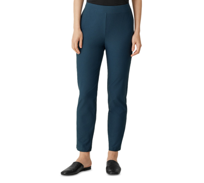 Shop Eileen Fisher Women's Pull-on Slim-fit Ankle Pants In Dpadr