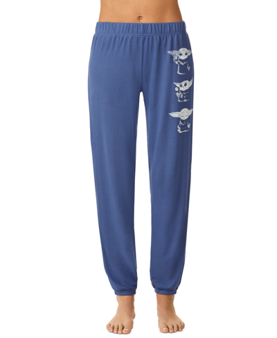 Shop Disney Women's Star Wars Printed Pajama Pants In Blue