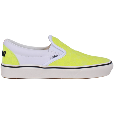 Shop Vans Comfycush Slip-on Yellow/red-checkerboard  Vn0a5dy64d2 Men's In Green