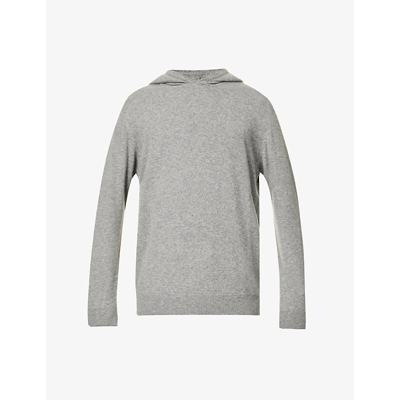 Oscar Jacobson Pascal Regular-fit Knitted Hoody In Grey Melange | ModeSens