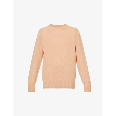 Shop Howlin' Howlin Men's Camel Birth Of The Cool Wool Jumper