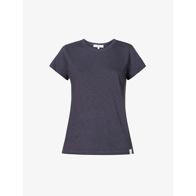 Shop Rag & Bone Women's Salute Slub Relaxed-fit Cotton-jersey T-shirt