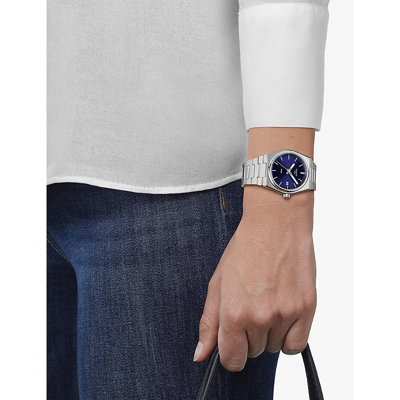 Shop Tissot Men's Blue T1372101104100 Prx Quartz Stainless-steel Quartz Watch
