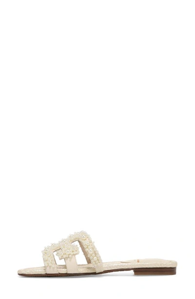 Shop Sam Edelman Bay Cutout Slide Sandal In Modern Ivory
