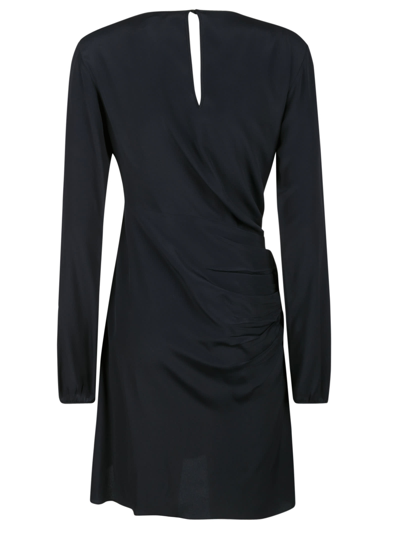 Shop N°21 Elasticated Waist Long-sleeved Dress In 6400