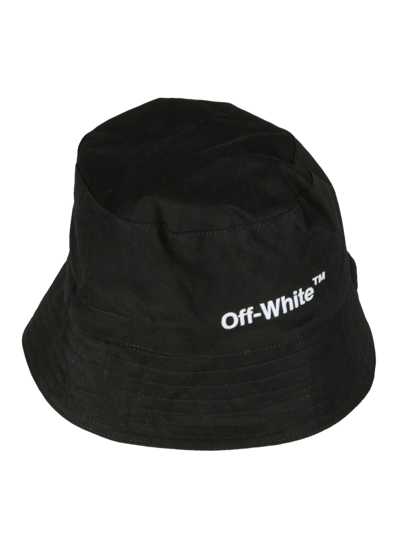 Shop Off-white Helvetica Bucket Hat In 1001