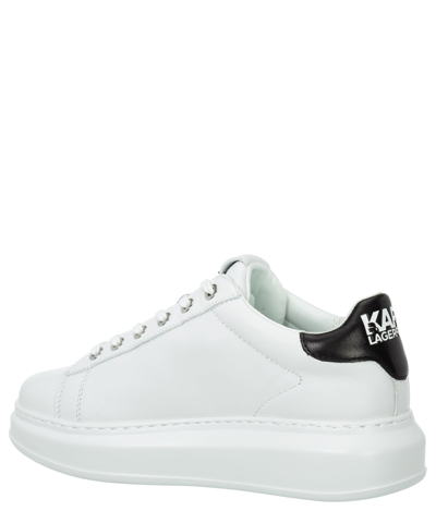 Shop Karl Lagerfeld Kapri K/ikonik Leather Sneakers In White