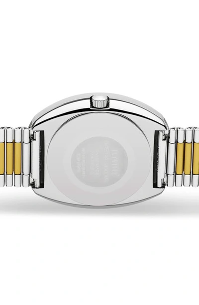 Shop Rado The Original Two-tone Bracelet Watch, 35.1mm In Gold