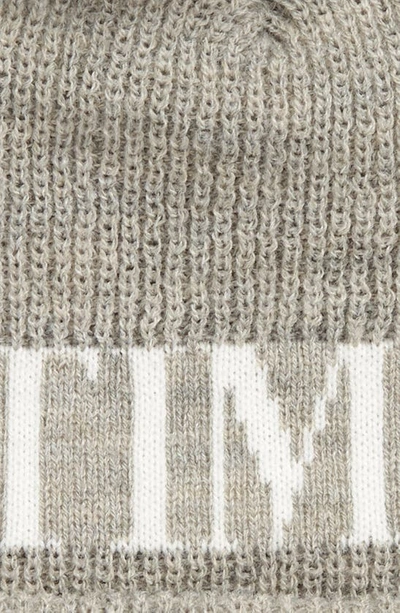 Shop Spiritual Gangster Eternal Optimist Pom Beanie In Heather Grey