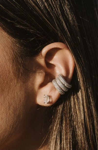 Child Of Wild Joni Pavé Ear Cuff In Silver