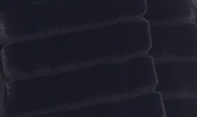 Gallery Water Resistant Faux Fur Jacket In Black